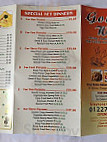 Golden Wok Chinese Takeaway menu