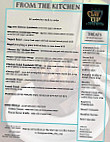 The Clay Cup menu