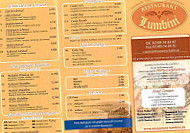 Restaurant Lumbini menu
