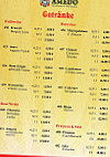 Amedo Steakhaus Cottbus menu