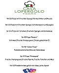 Casa Lopergolo menu
