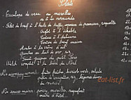 Le Petit Paris menu
