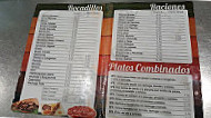 El Vergel menu