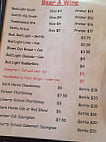 Rising Sun Pizza Company menu