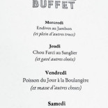 Buffet Cardápio