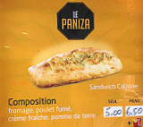 Fafa Pizza menu
