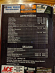 Rustic Cafe menu