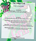 Village Grill menu