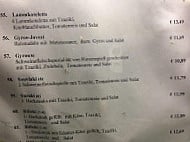 Kreta menu