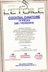 L'etoile Toulouse menu