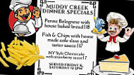 Muddy Creek Cafe Music Hall menu