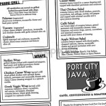 Port City Java Cardápio