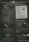 Bouclier de Bacchus menu
