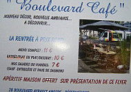 Boulevard Café menu