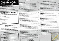 Casalinga menu