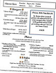 Side Street Pourhouse menu