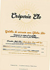 Crêperie Elo Bastille menu