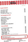 Les Garçons Bouchers menu