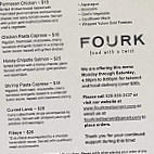 Fourk menu