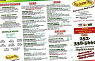 Itza Boutza Pizza menu