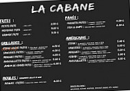 La Cabane menu