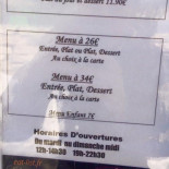 L'insensé Cardápio