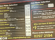 Dolphin Fish Shop Take Away menu