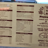 Happy Inn Cardápio