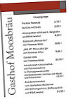 Moosbräu menu