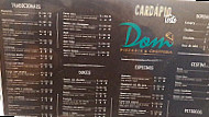 Dom Pizzaria E Chopperia menu