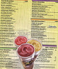 Tropical Smoothie Cafe menu