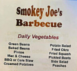 Smokey Joe's Barbecue menu