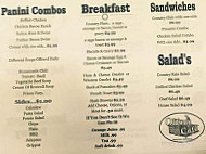 Oldway Cafe menu