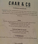 Char & Co menu
