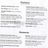 Ruby Tuesday Cardápio