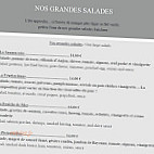 Domaine De La Blairie menu