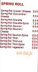 Sushi Spirit menu