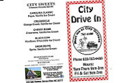 The City Drive-in menu