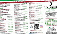 Pizzeria Cafe La Luna menu