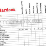 Hardee's Cardápio