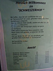 Schweizer Hof menu