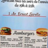 l'Olympic Cardápio
