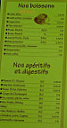 Les Mimosas menu