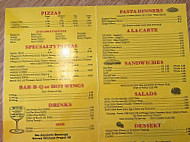 Sir Pizza menu