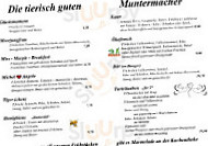 Cafe Glück menu