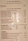 Le Bistrot des Copains menu