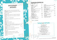 Miu Japones menu