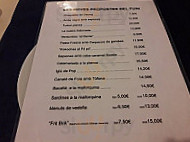 Funicular Marisqueria menu