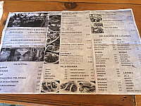 Bob Marlin La Paz menu