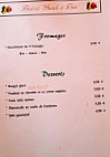 Bistrot Gueule A Vins menu